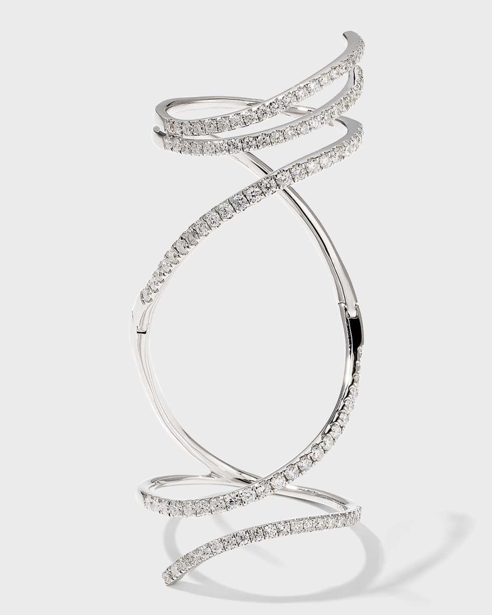 Mega Swirl Ring in White